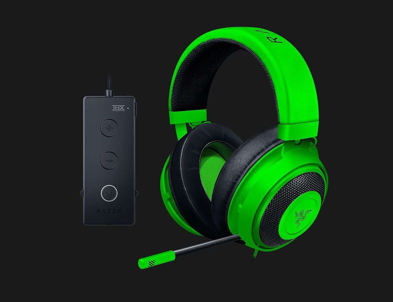 headset，Game headset，Competition major，green，Kraken the thunder snake，