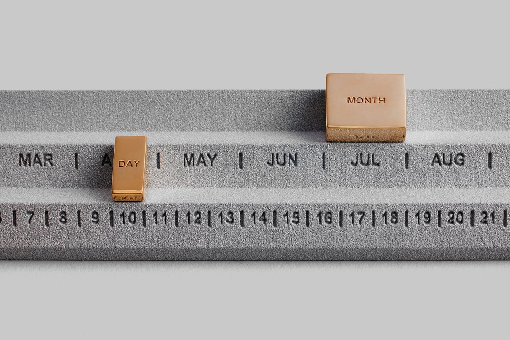calendar，Yonoh Studio，Serrated perpetual calendar，grey，