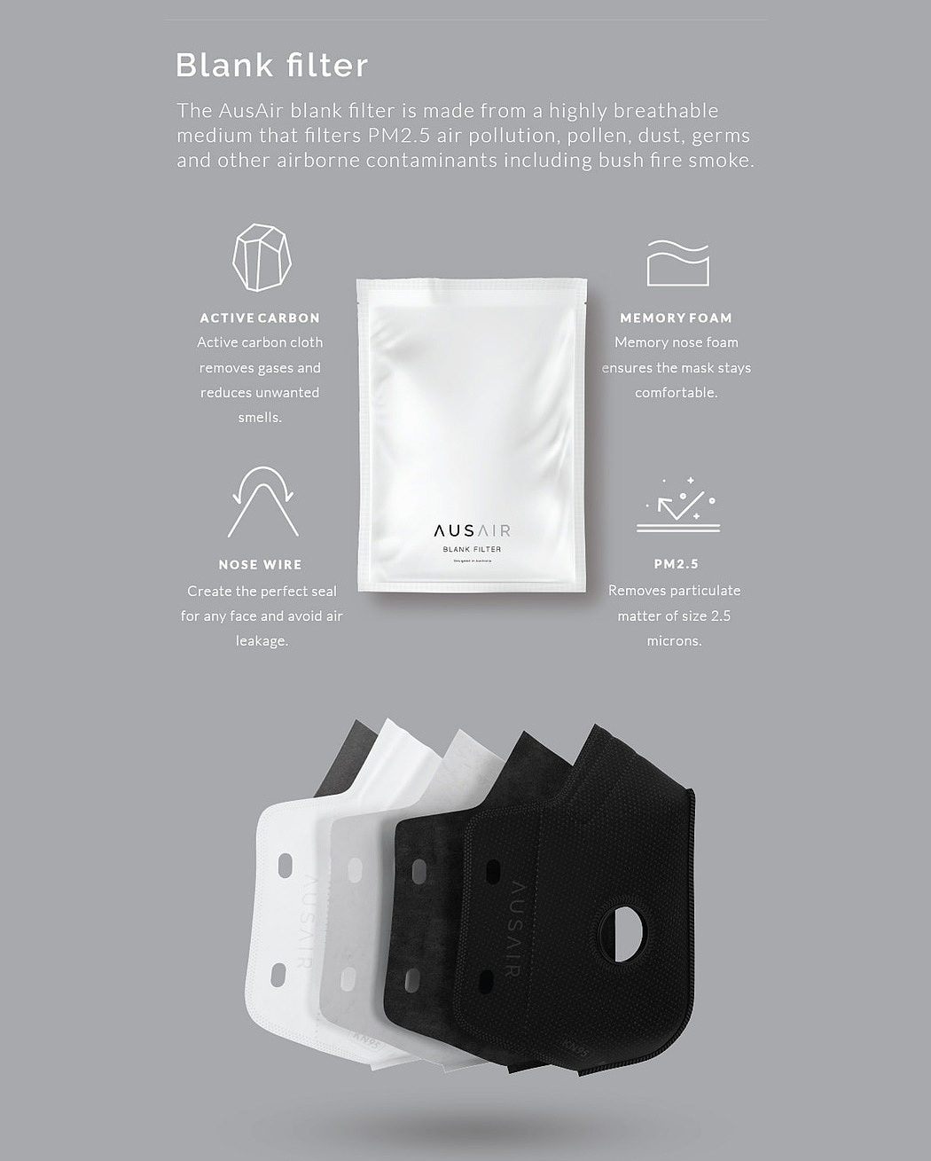 Mask，black，AusAir，