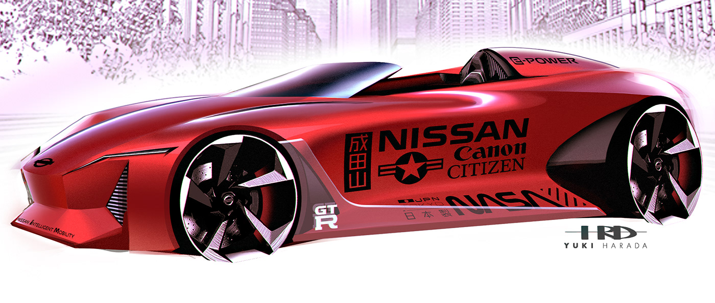 Free Sketches，Hand drawn，Automobile design，