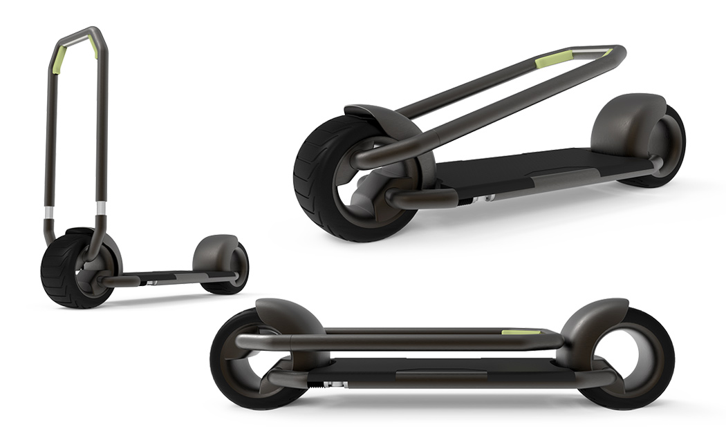 black，conceptual design，Electric scooter，