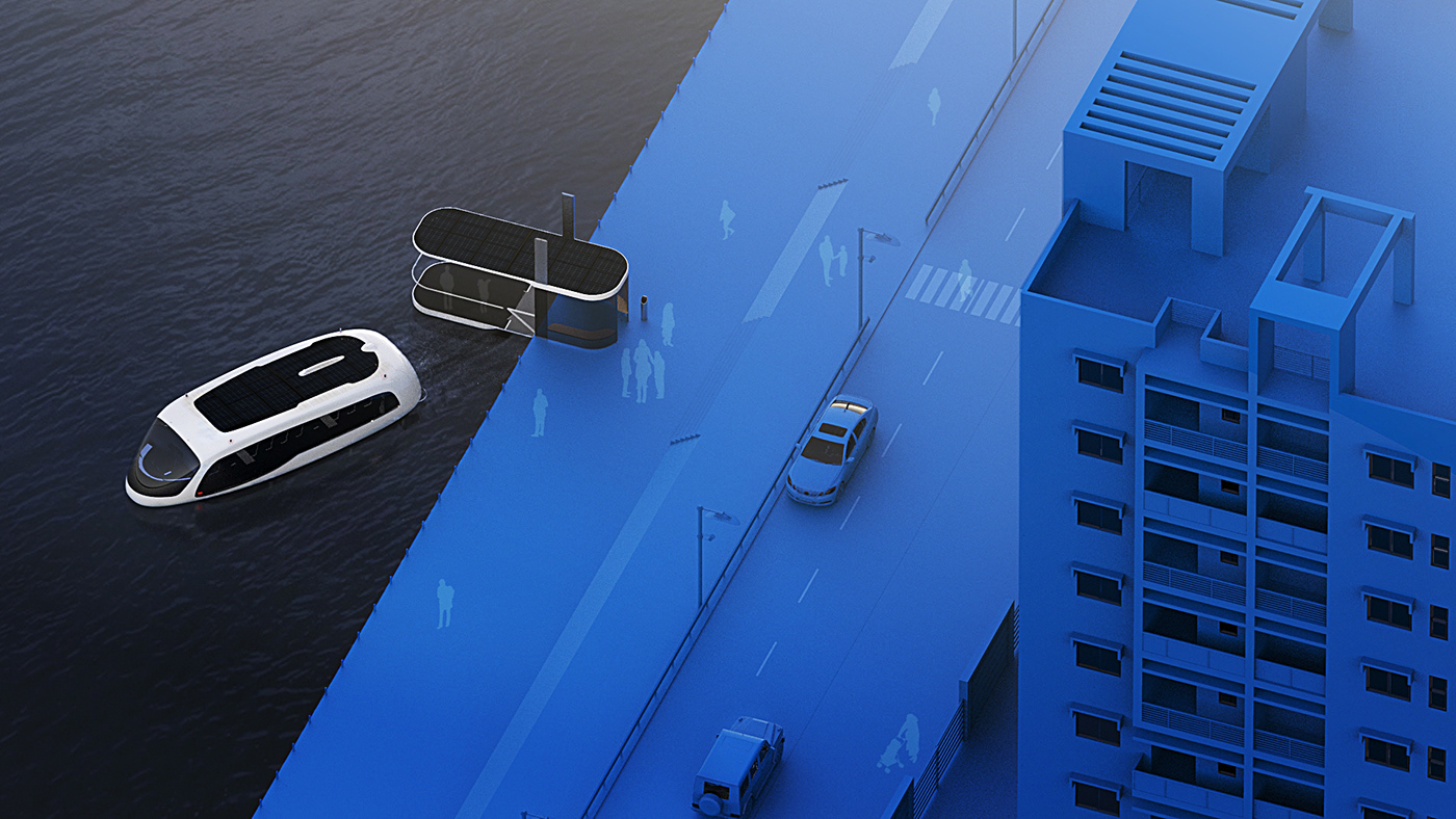 MTW，Design of water public transport system，conceptual design，