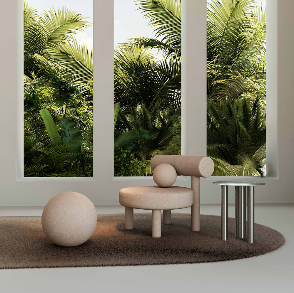 Geometric products，concise，Bauhaus ，Seat design，