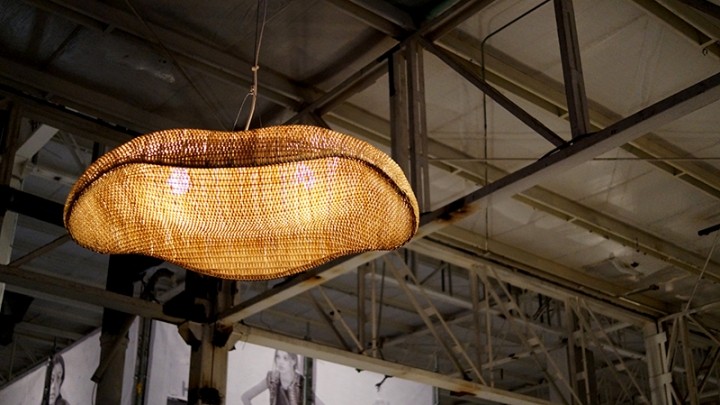 a chandelier，lamps and lanterns，peanut，