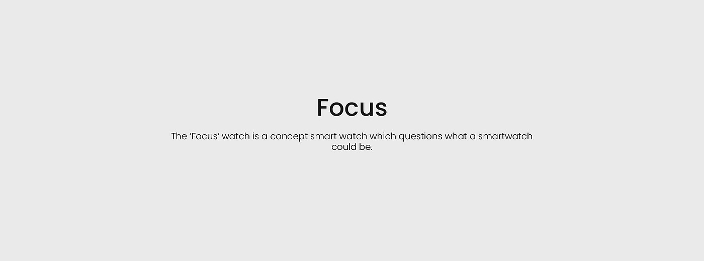 surface，conceptual design，focus，Intelligent Watch，