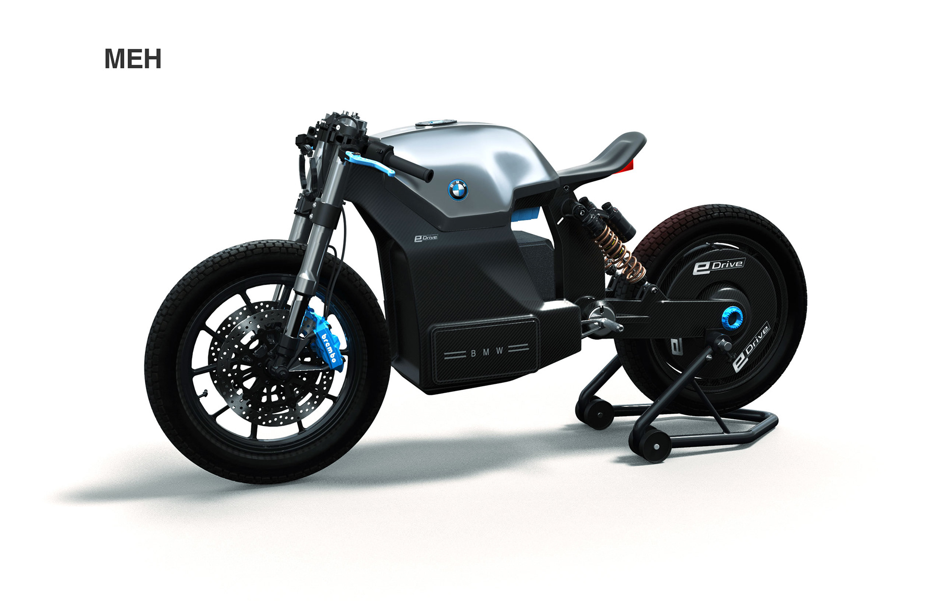 摩托车,电动,黑色,咖啡馆文化,bmw i100