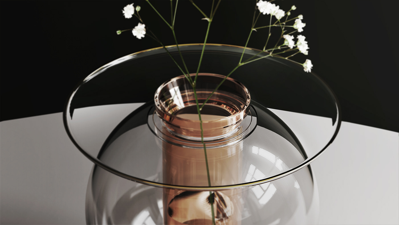 P R O P，Vase design，Glass，