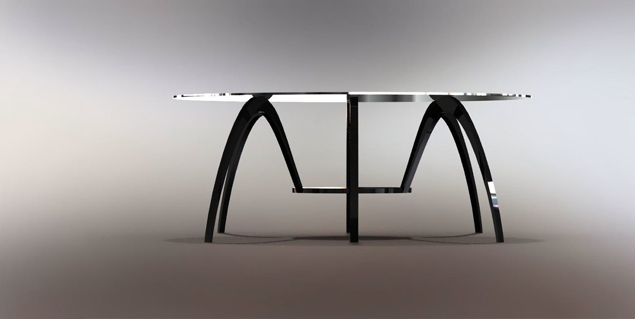 Home Furnishing，tea table，Glass，Spider shape，originality，