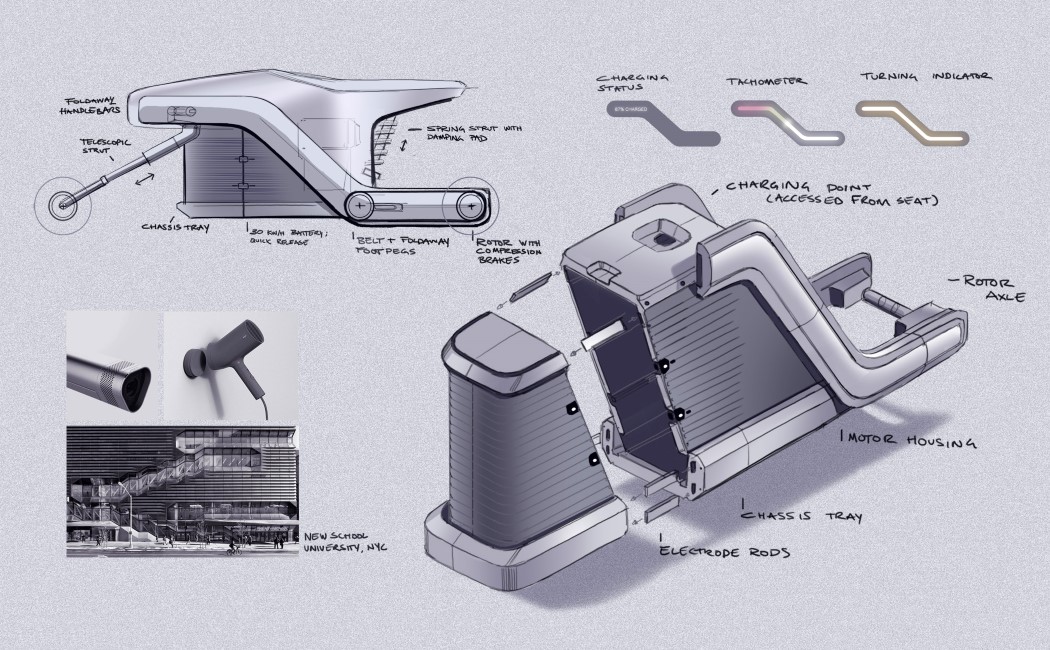 industrial design，vehicle，Z-Motorcycles，Electric bicycle，