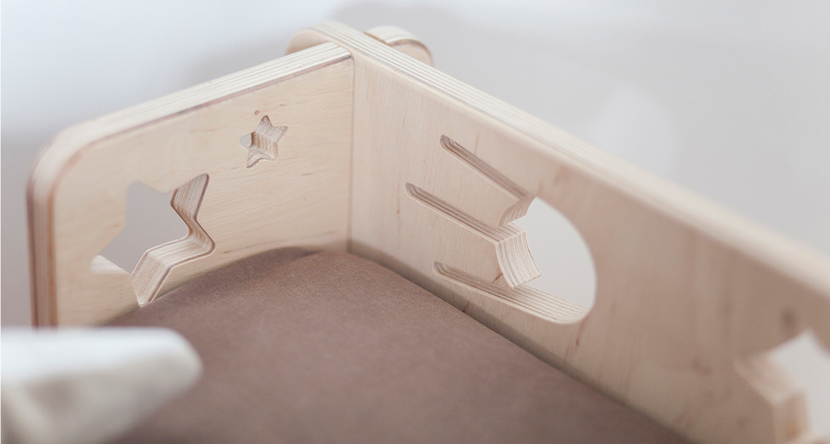 wooden ，Children bed，Minima，