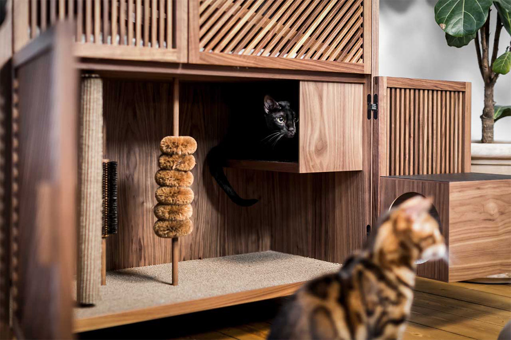 wooden ，cattery ，Cat Flat，