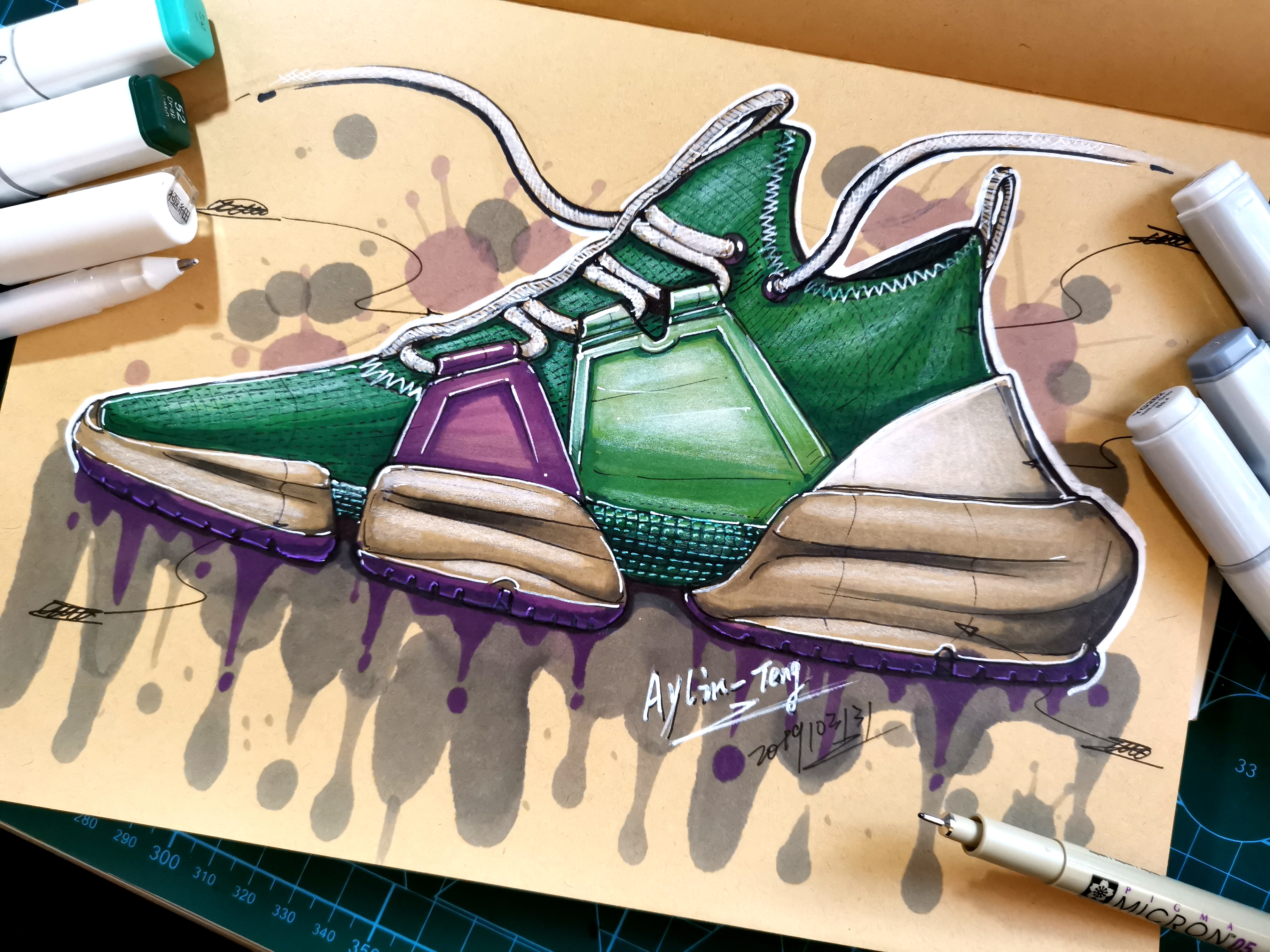 Teng Yilin，Hand drawn product design，Hand drawn industrial design，Product design postgraduate entrance examination，Postgraduate entrance examination for industrial design，Pursue dream Jiangnan Design Postgraduate Entrance Examination，