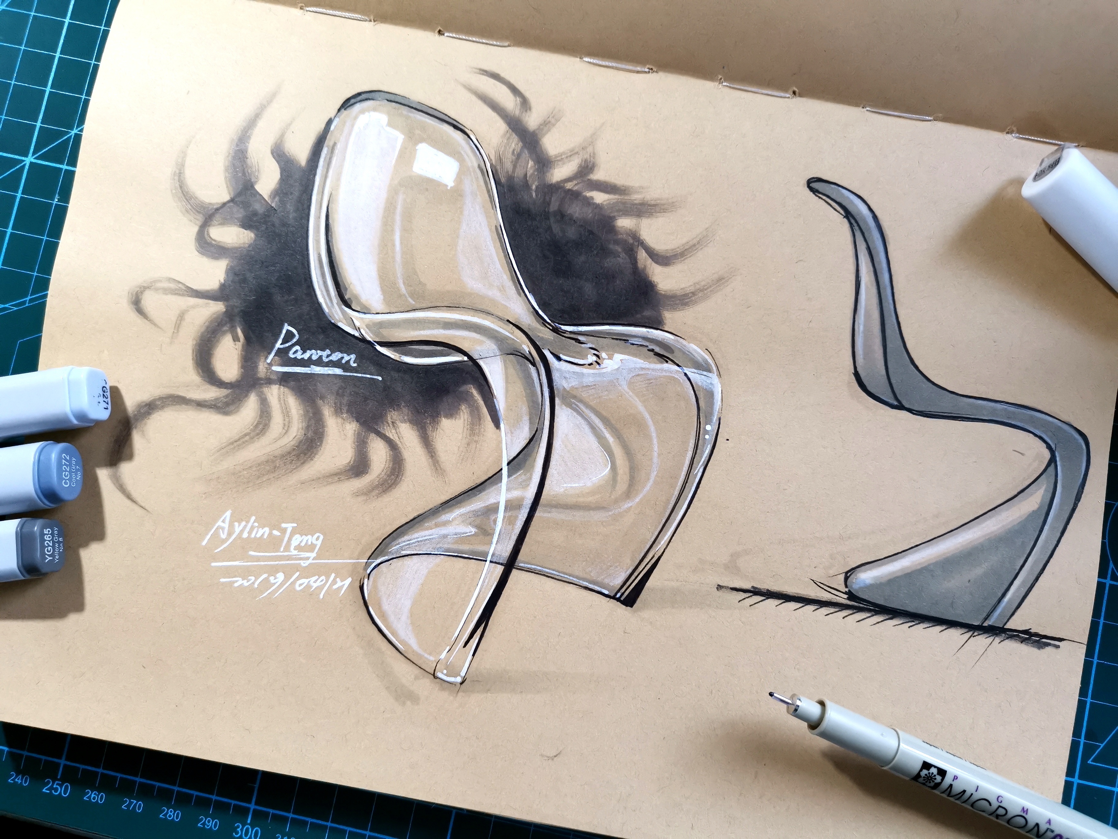 Teng Yilin，Hand drawn industrial product design，Postgraduate entrance examination for industrial product design，Pursue dream Jiangnan Design Postgraduate Entrance Examination，Designer's hand-painted book，