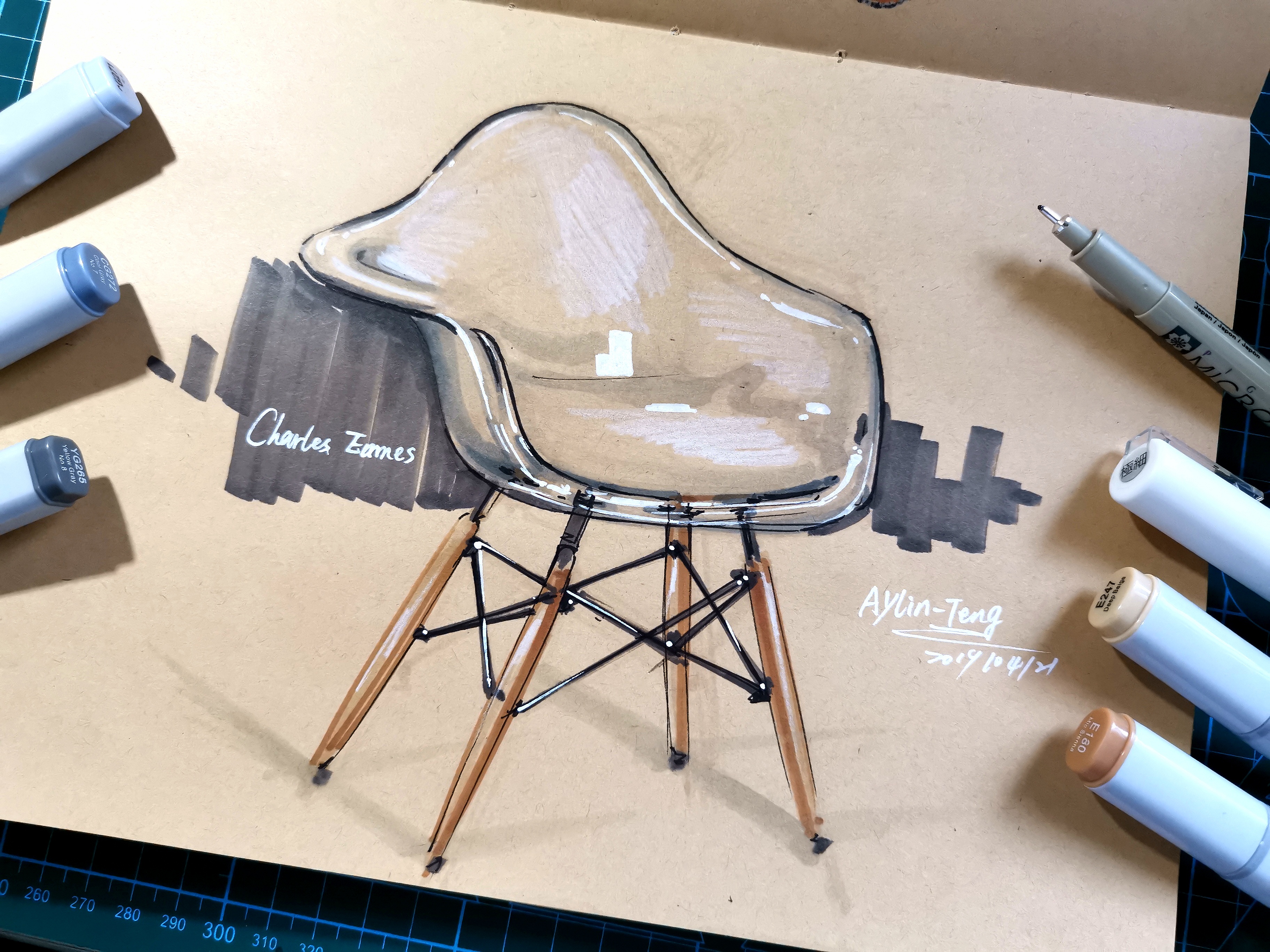 Teng Yilin，Hand drawn industrial product design，Postgraduate entrance examination for industrial product design，Pursue dream Jiangnan Design Postgraduate Entrance Examination，Designer's hand-painted book，