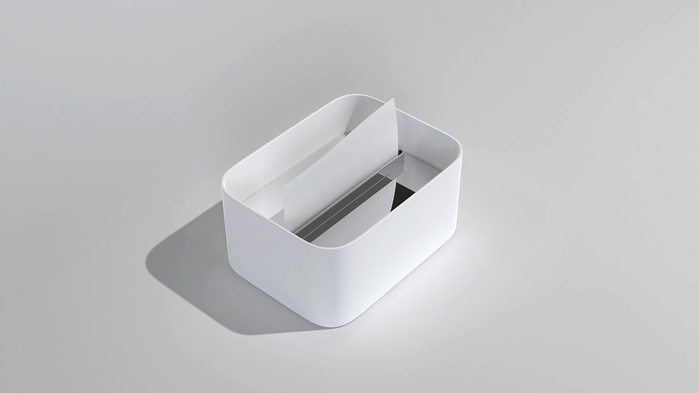 white，Simplicity，Tissue box，