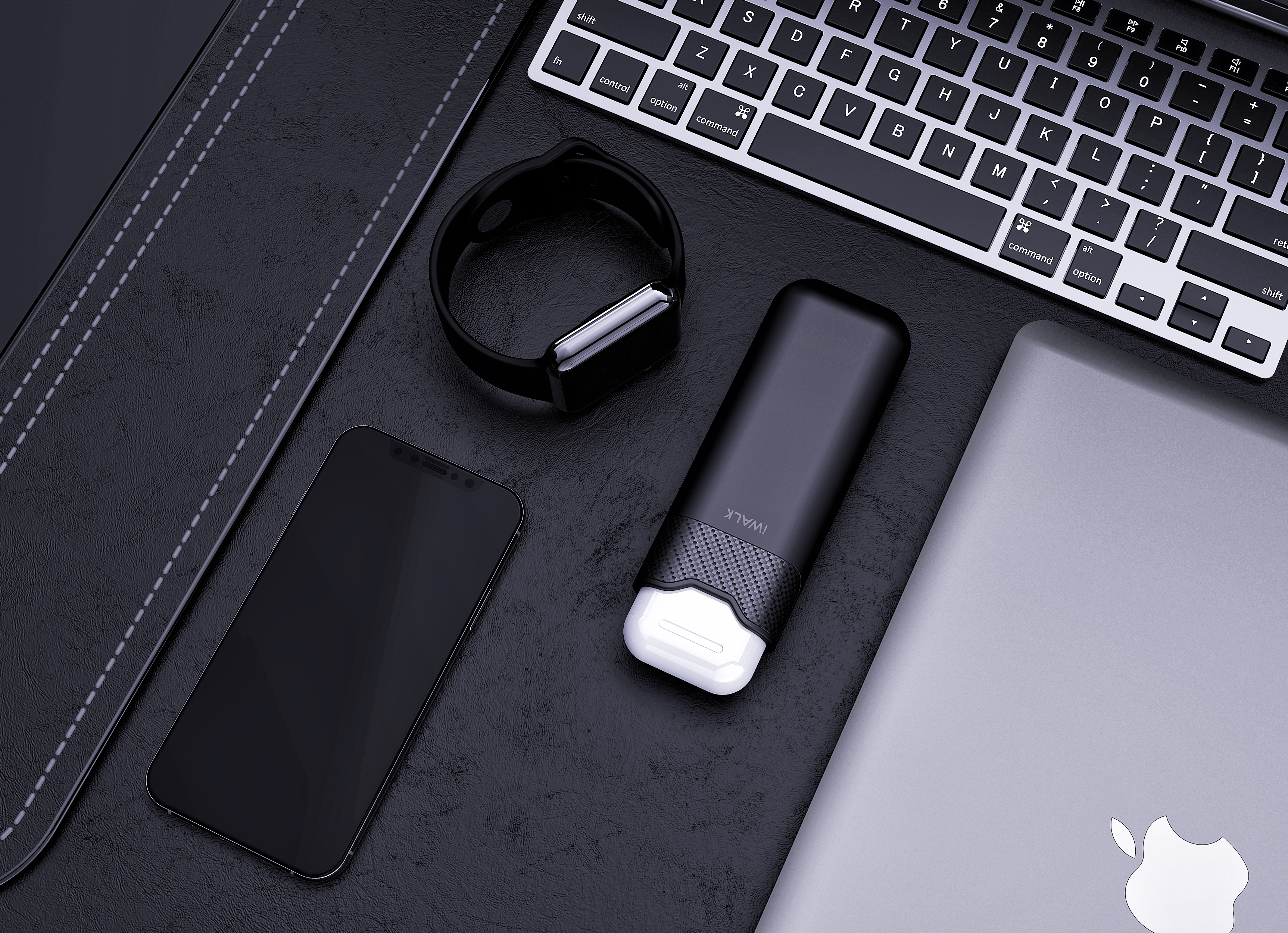 Airpods + iPhone endurance，Airpods protective sleeve，Wireless charging，