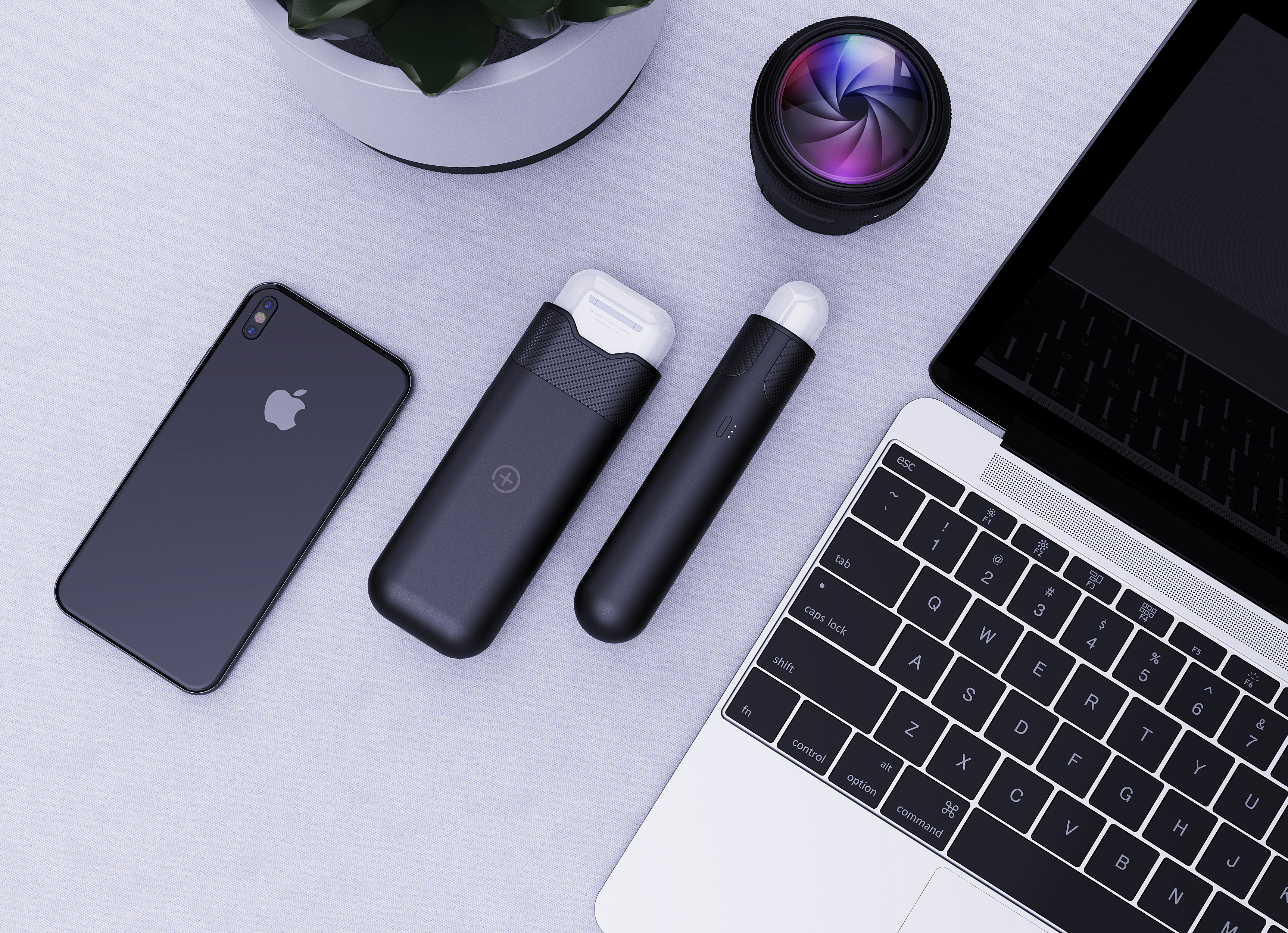 Airpods + iPhone endurance，Airpods protective sleeve，Wireless charging，