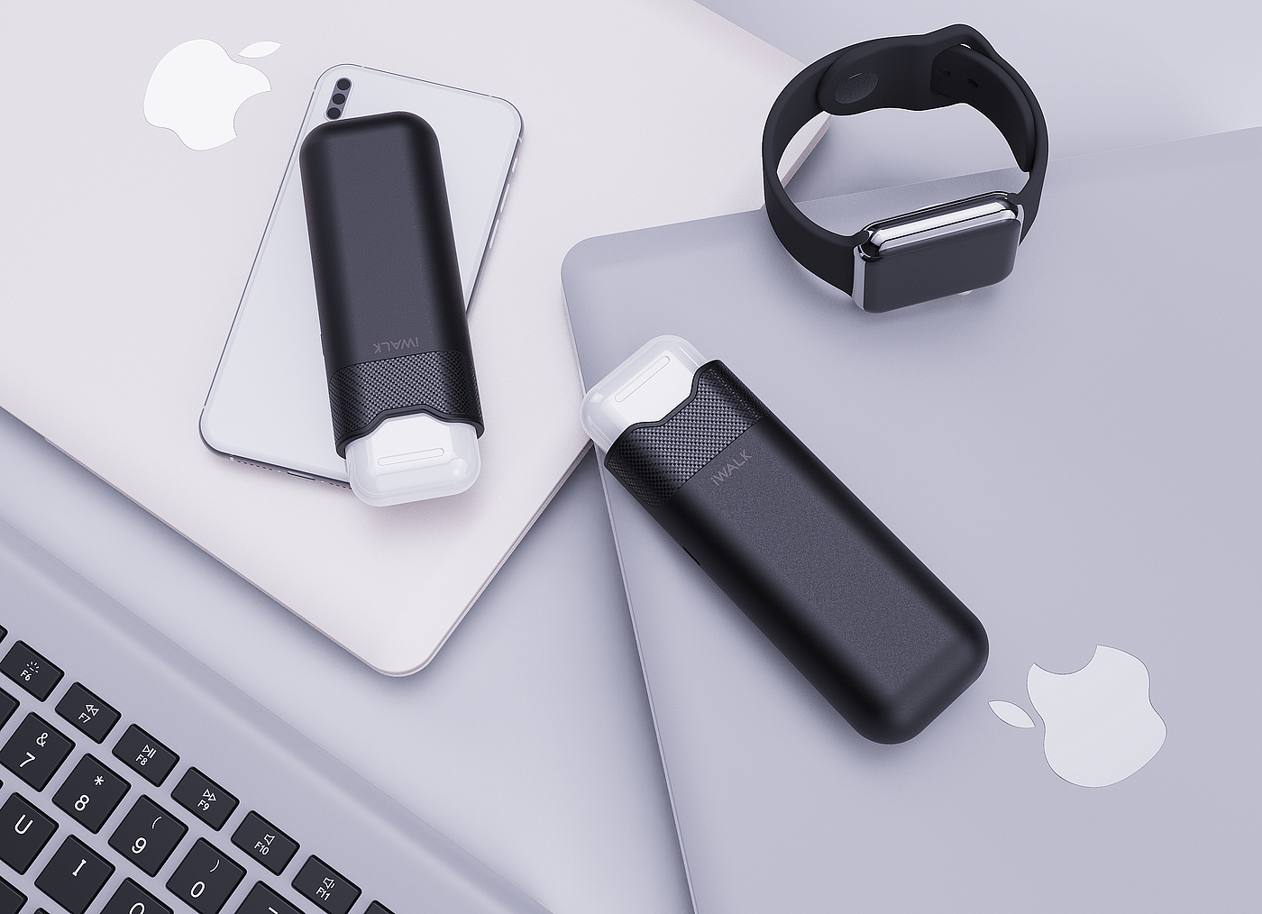 airpods+iPhone续航，airpods保护套，无线充，