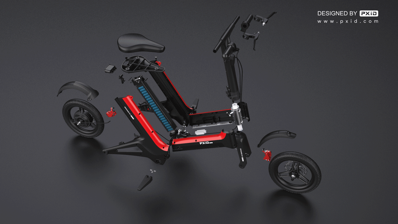 电动车设计，电动自行车设计，电动滑板车设计，代步工具设计，