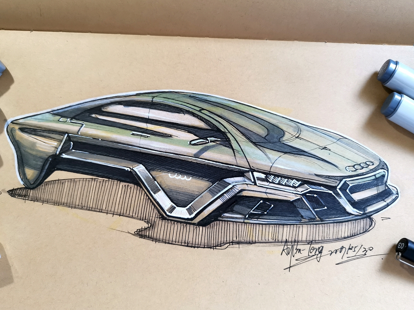 Teng Yilin，Hand drawn industrial product design，Postgraduate entrance examination for industrial product design，Pursue dream Jiangnan Design Postgraduate Entrance Examination，Designer's hand-painted book，