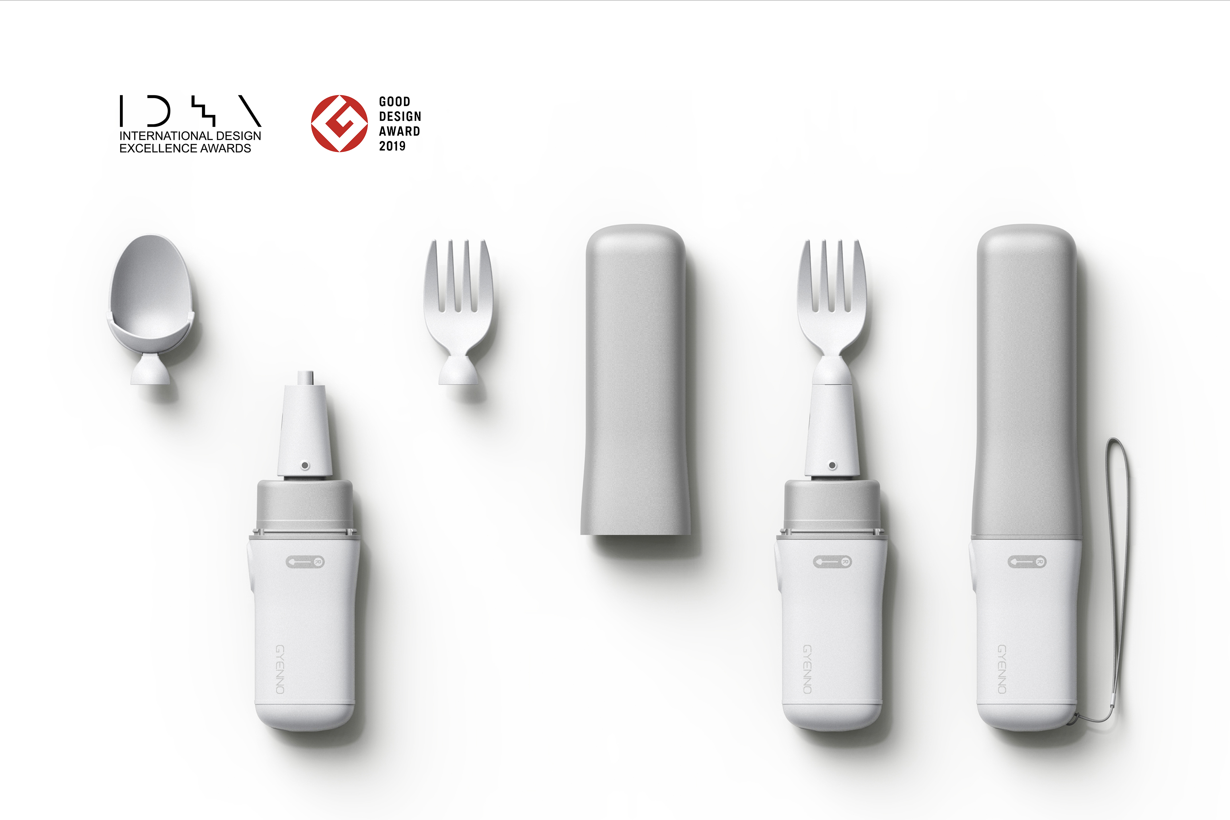 Rui meal II，Parkinson，Spoon，TC20，Jiajian geometric industrial design，Zhenluo Technology，Japan excellent design award，American idea design award，