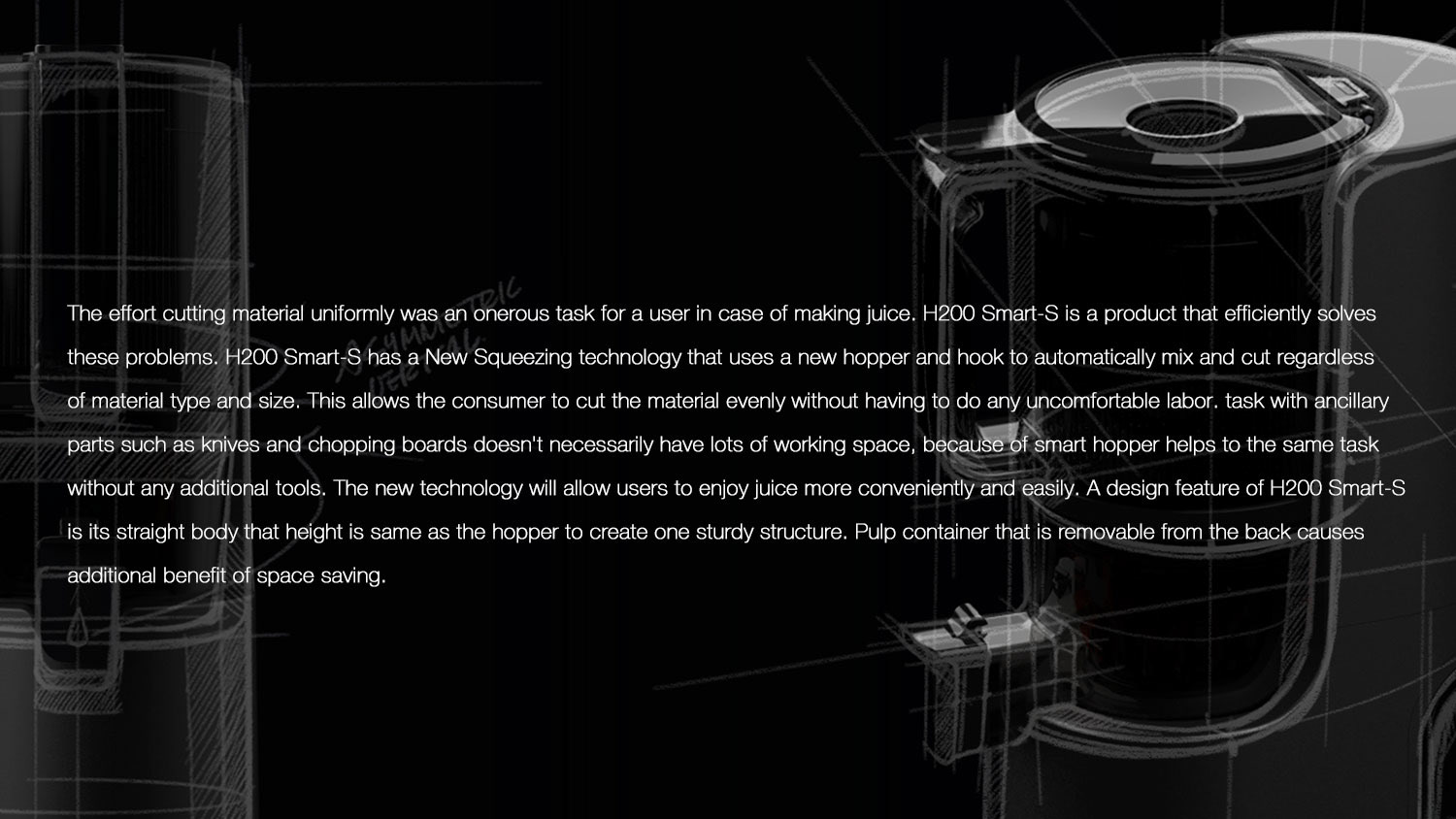 If design award，Champion of kitchen innovation competition，Lifecare creative Gold Award，H200 intelligent juice machine，Kitchenware，liquidizer，