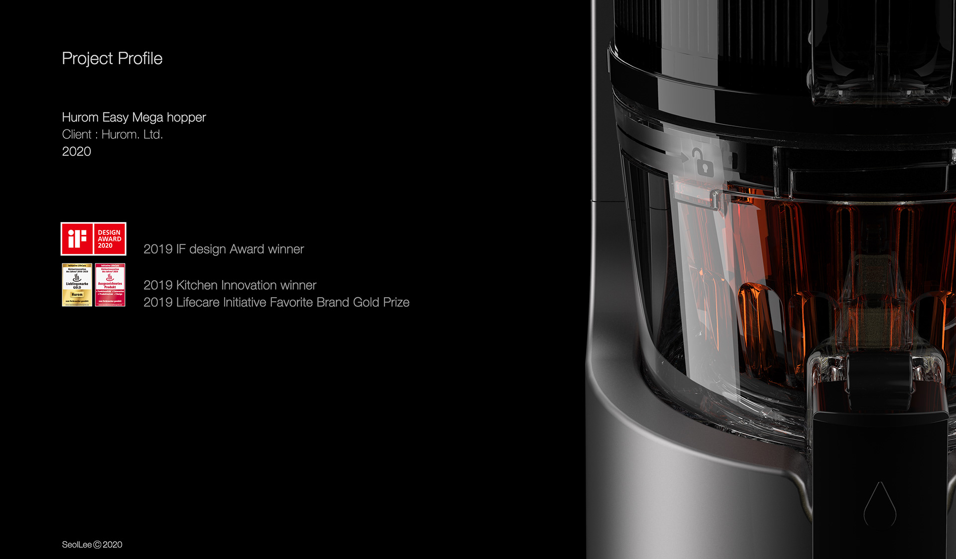 If design award，Champion of kitchen innovation competition，Lifecare creative Gold Award，H200 intelligent juice machine，Kitchenware，liquidizer，