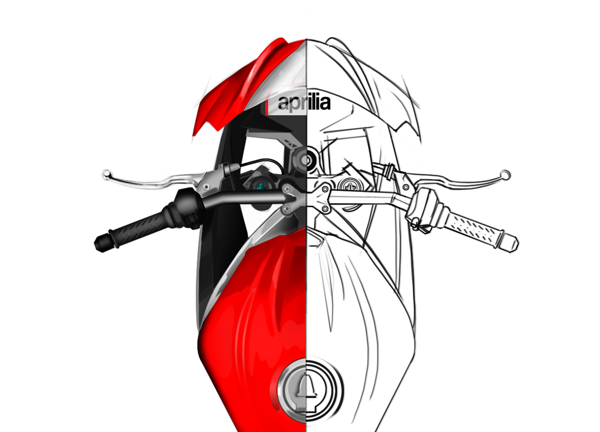Hand drawn，intelligence，design sketch，industrial design，motorcycle，
