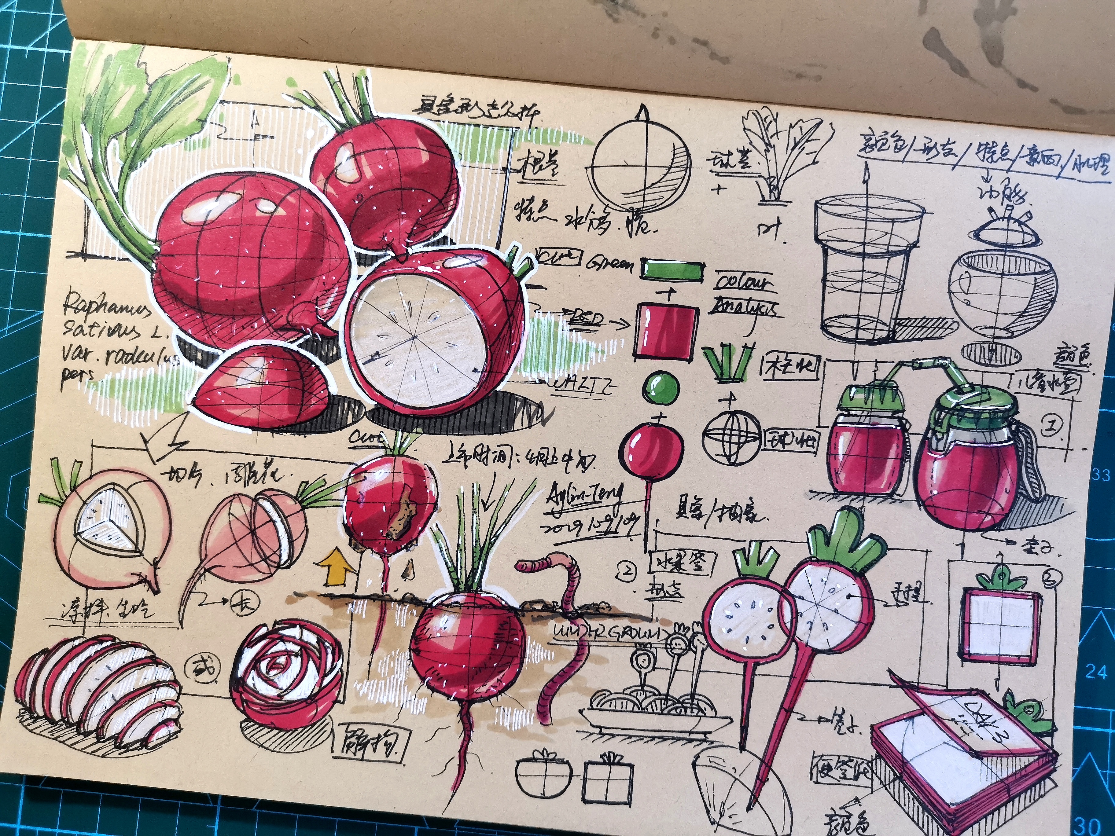 Teng Yilin，Hand drawn industrial product design，Postgraduate entrance examination for industrial product design，Pursue dream Jiangnan Design Postgraduate Entrance Examination，Designer's hand-painted book，