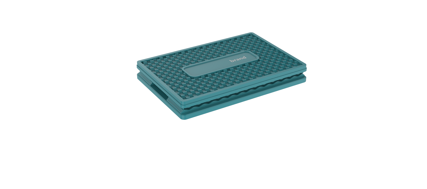 Folding plastic storage box，