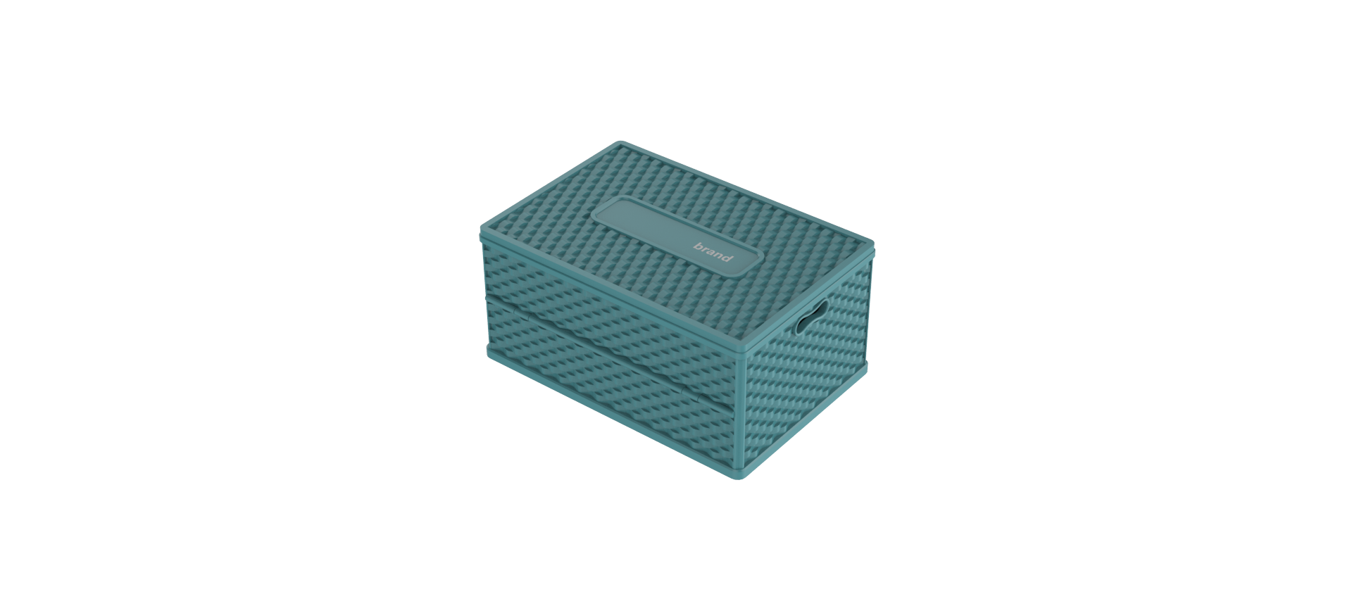 Folding plastic storage box，