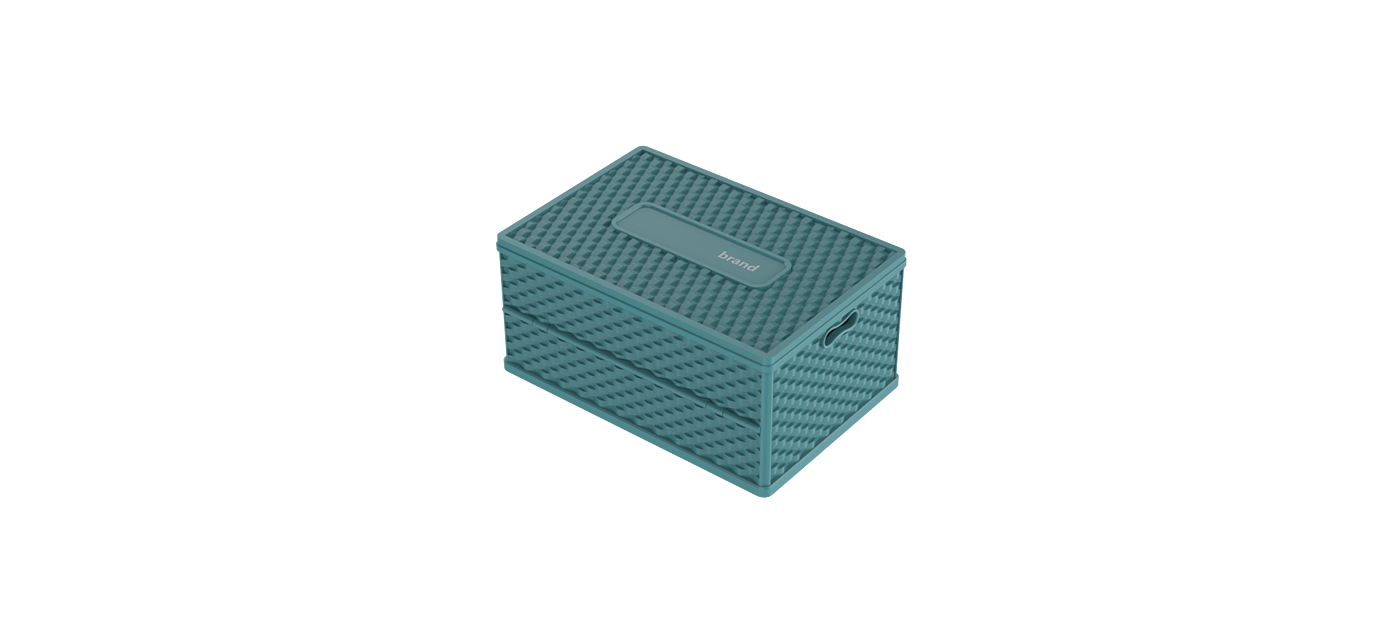 Folding plastic storage box，