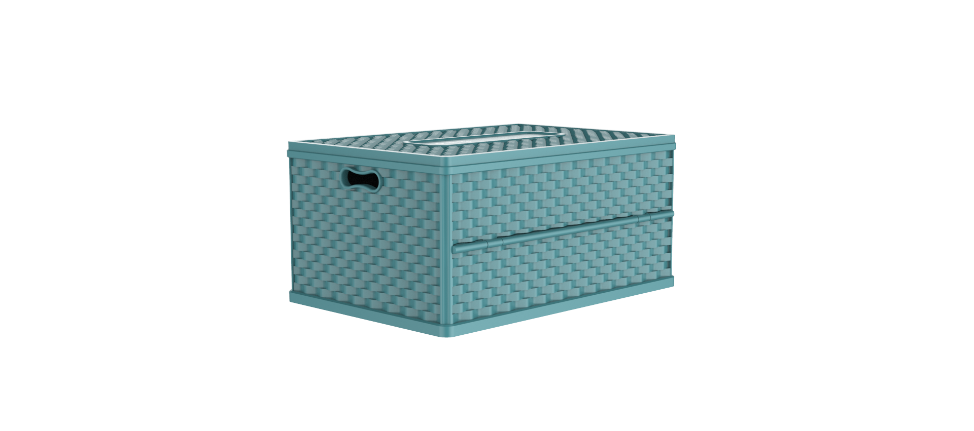 Folding plastic storage box，
