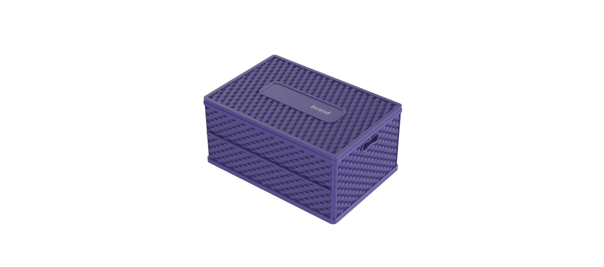 Folding plastic storage box，