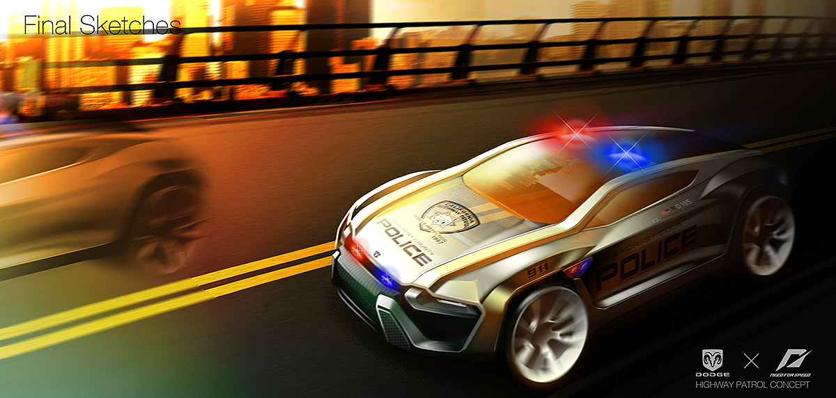 police car，concept，game，