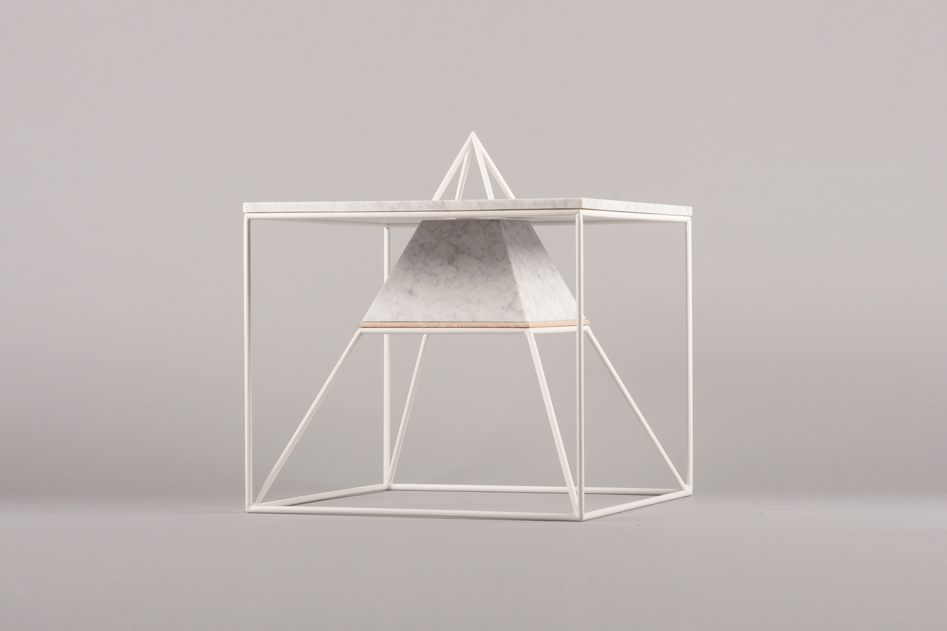 Coffee table，“Sputnik-5”，Table，white，