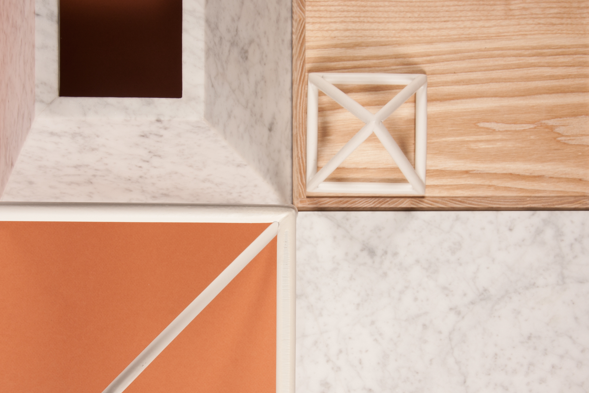 Coffee table，“Sputnik-5”，Table，white，