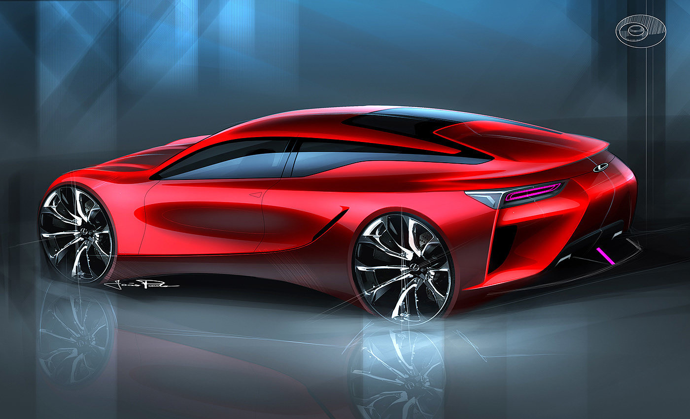 sketch，Automobile design，Render，