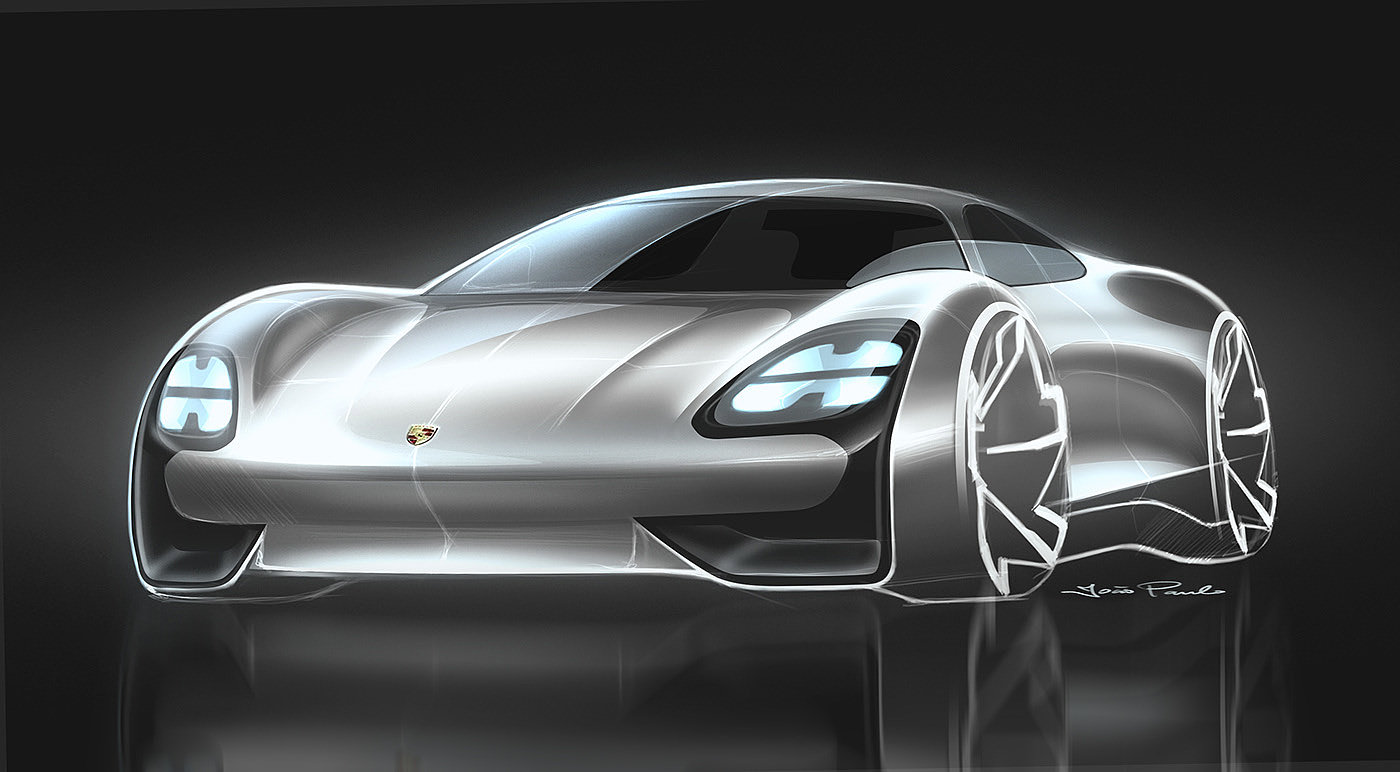 sketch，Automobile design，Render，