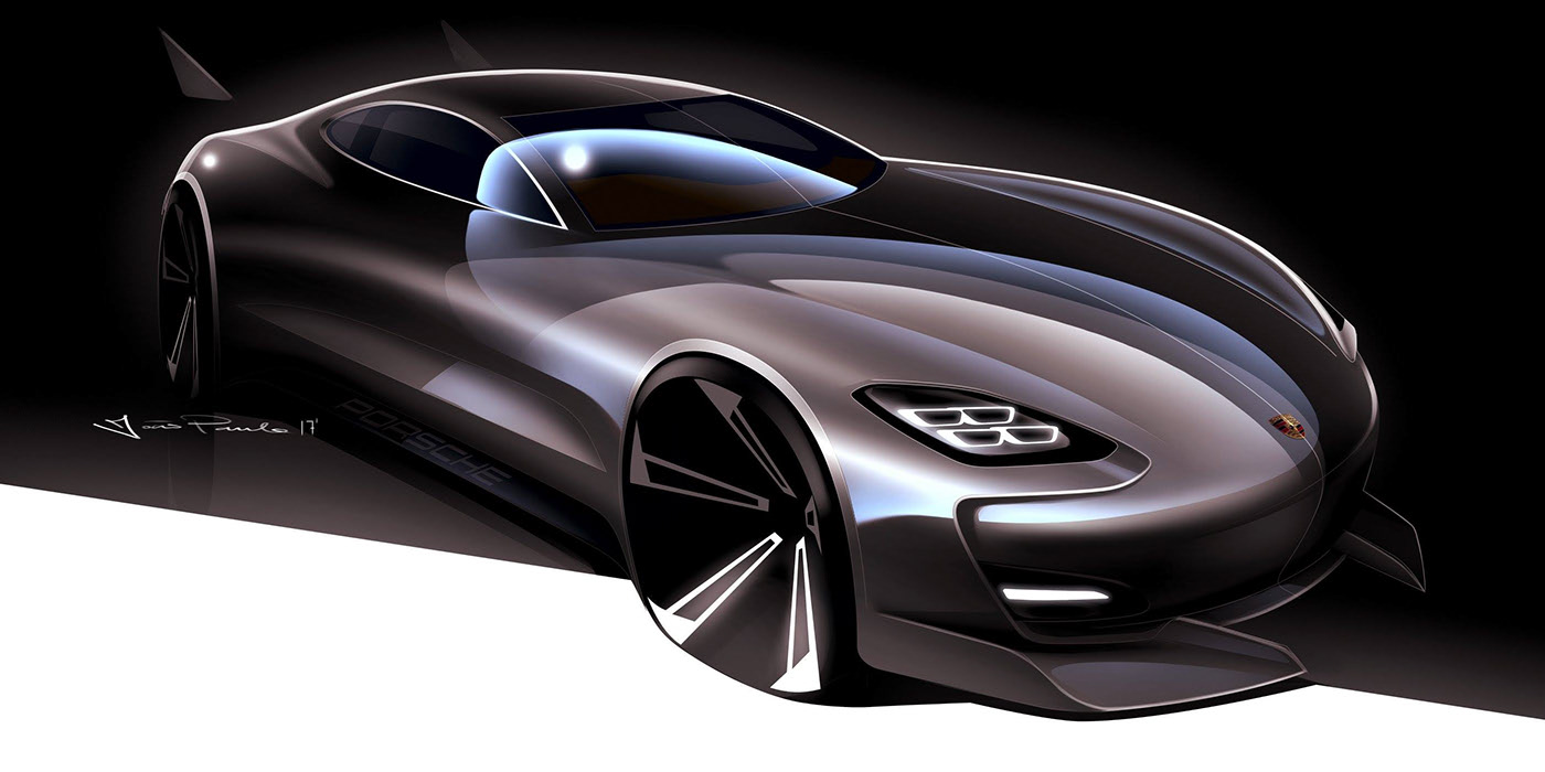 sketch，Automobile design，Render，