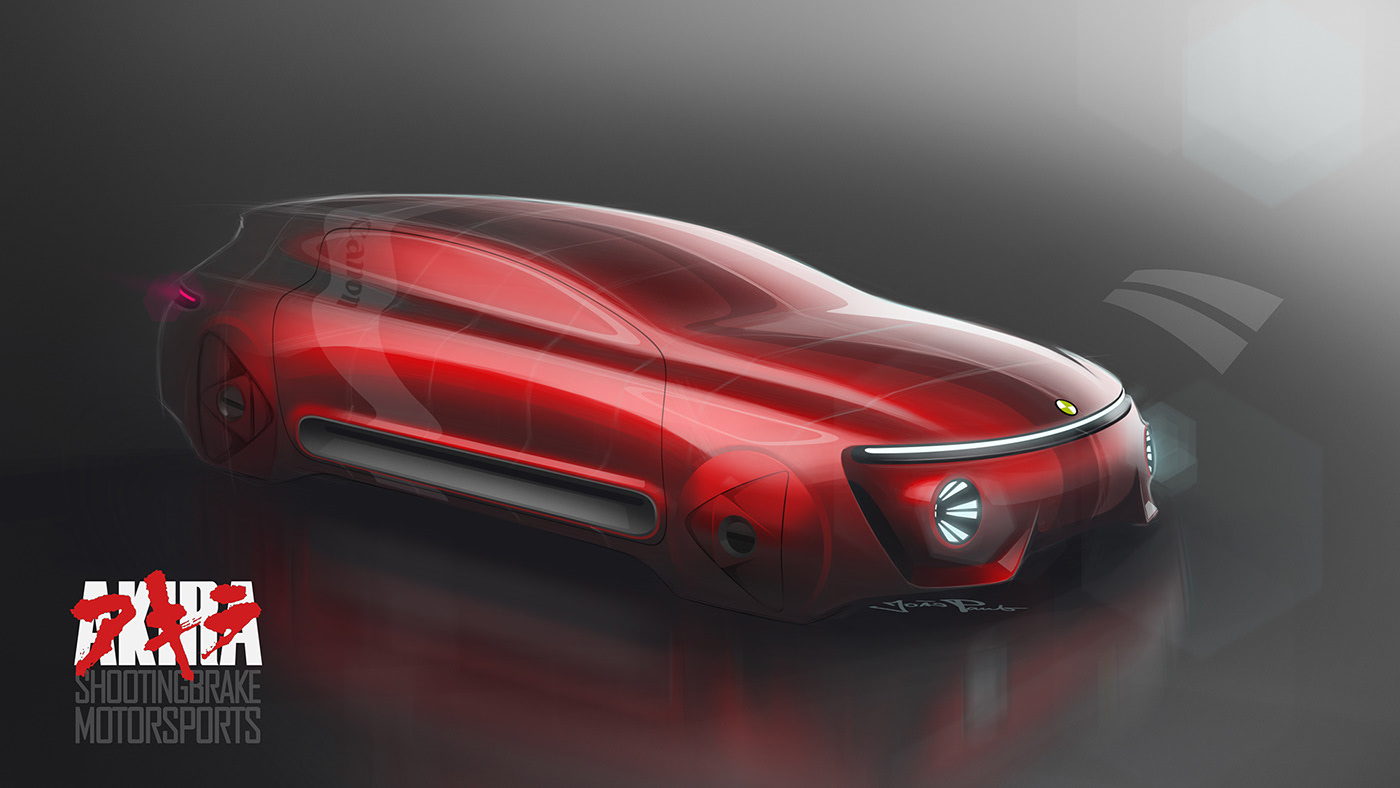 sketch，Automobile design，Render，