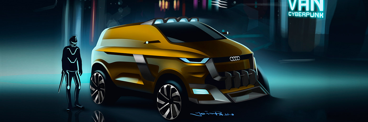 sketch，Automobile design，Render，