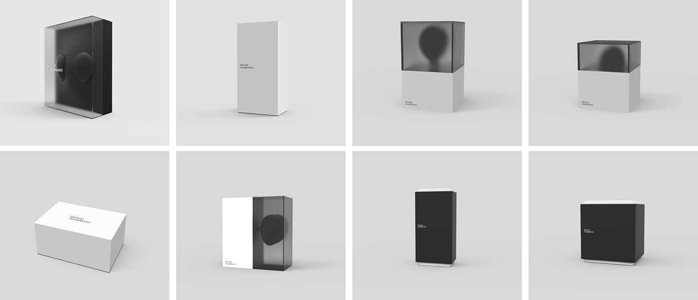 packing design，black，Bluetooth headset，