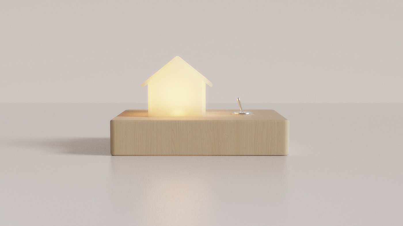 house，lamp，Luminous，