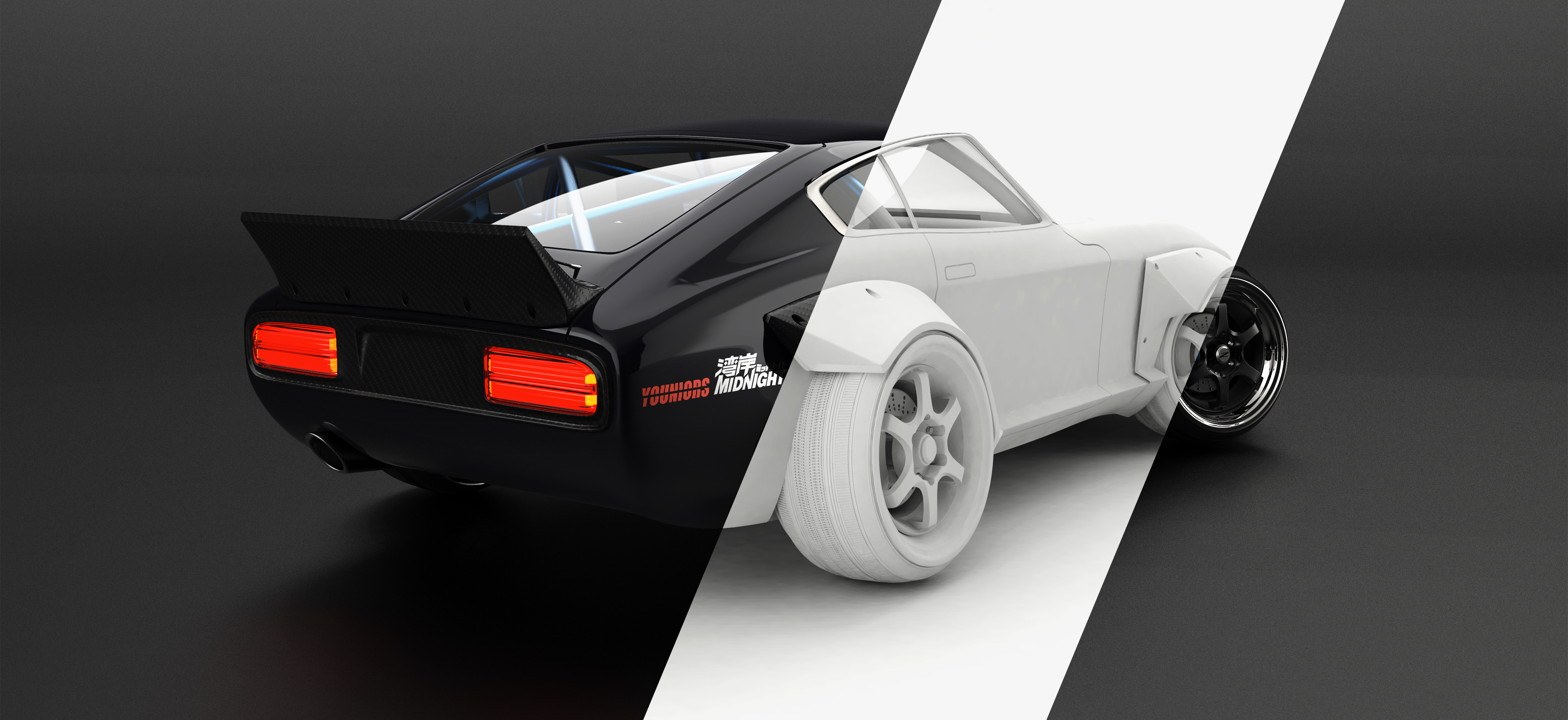 keyshot，tsplines，rhino，Automobile refitting，automobile，Modeling exercise，