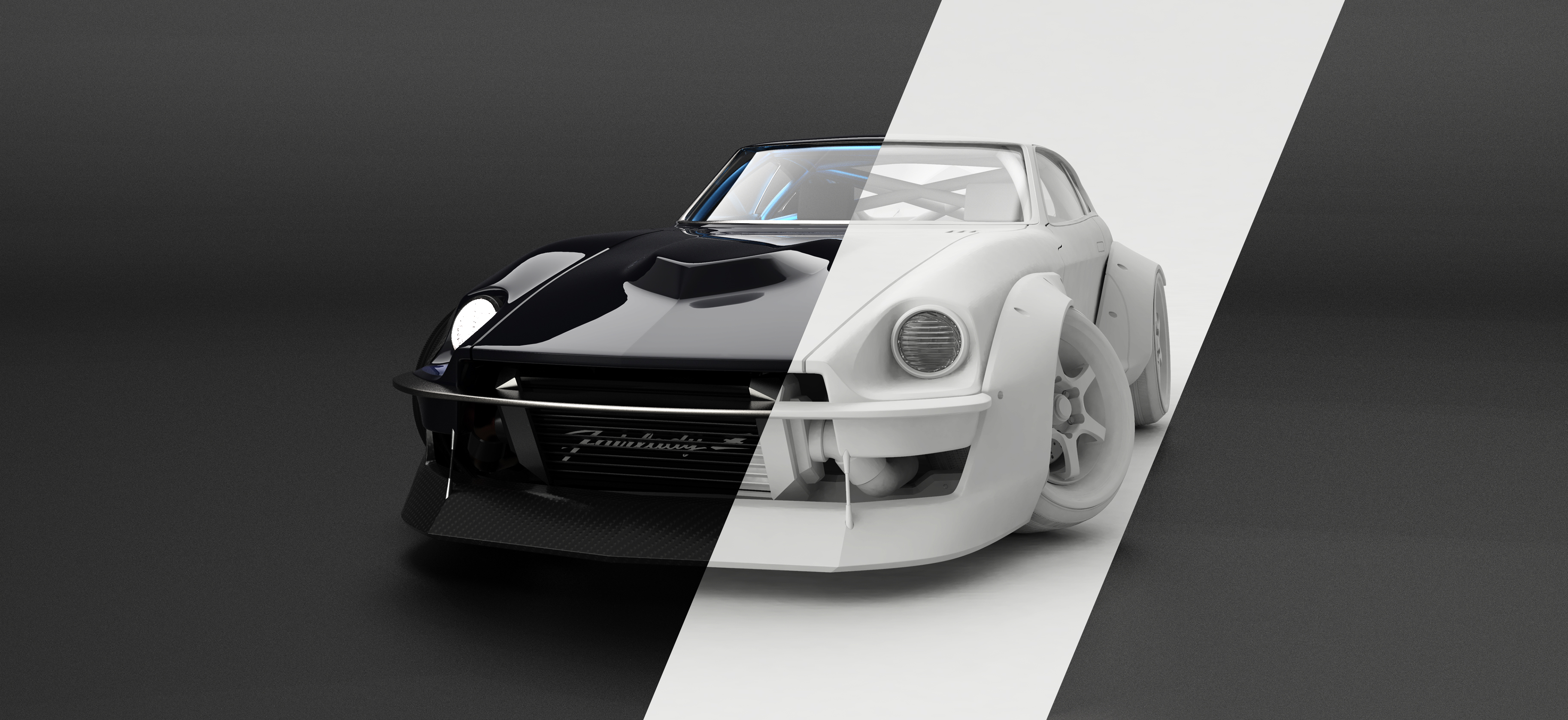 keyshot，tsplines，rhino，Automobile refitting，automobile，Modeling exercise，