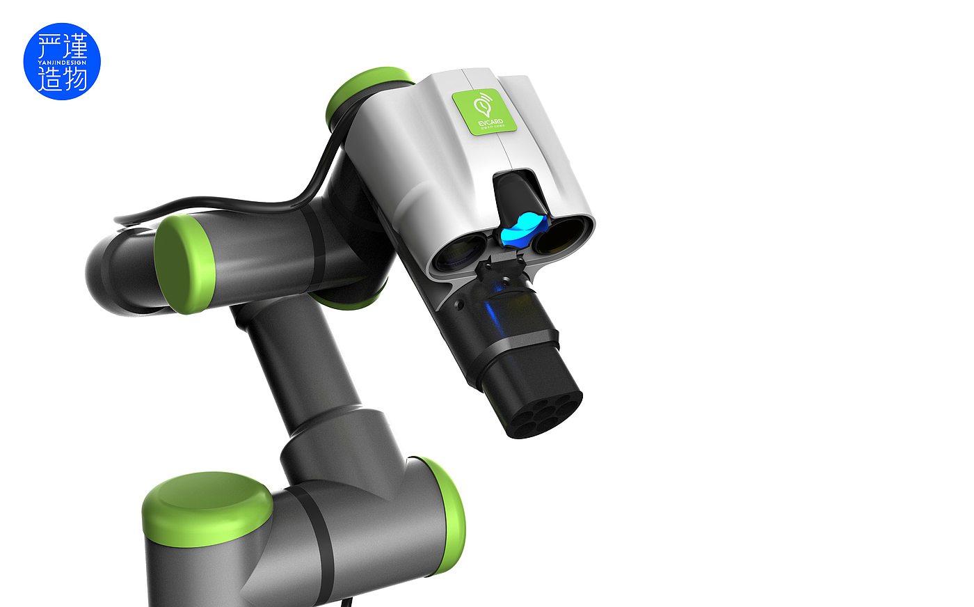 traffic，meet an emergency，Mechanical arm，automobile，new energy，Charging pile，Appearance design，