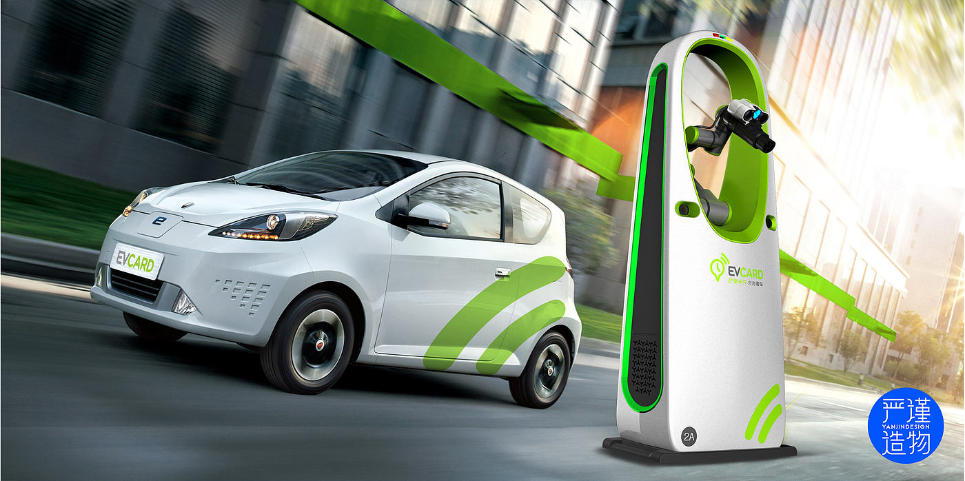 traffic，meet an emergency，Mechanical arm，automobile，new energy，Charging pile，Appearance design，