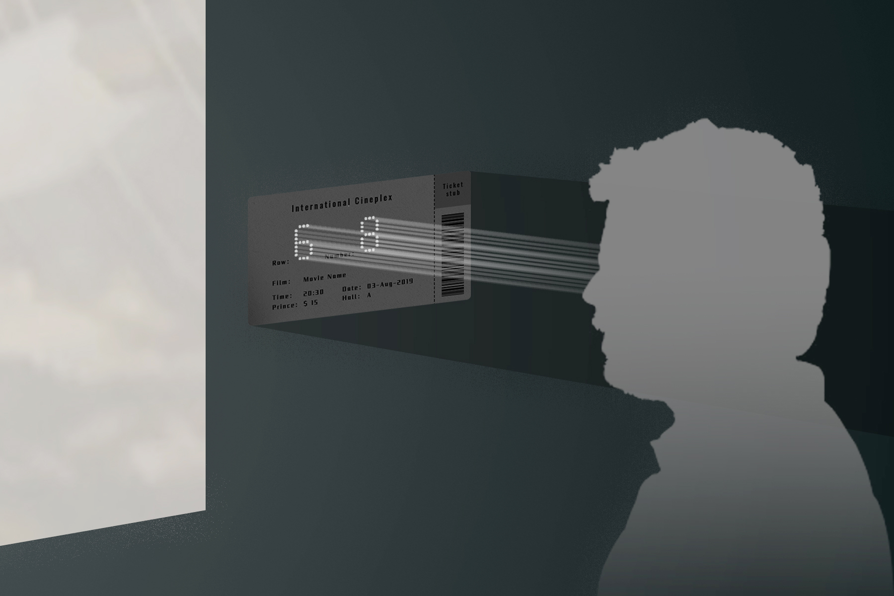 cinema ticket，Hollowed out，originality，