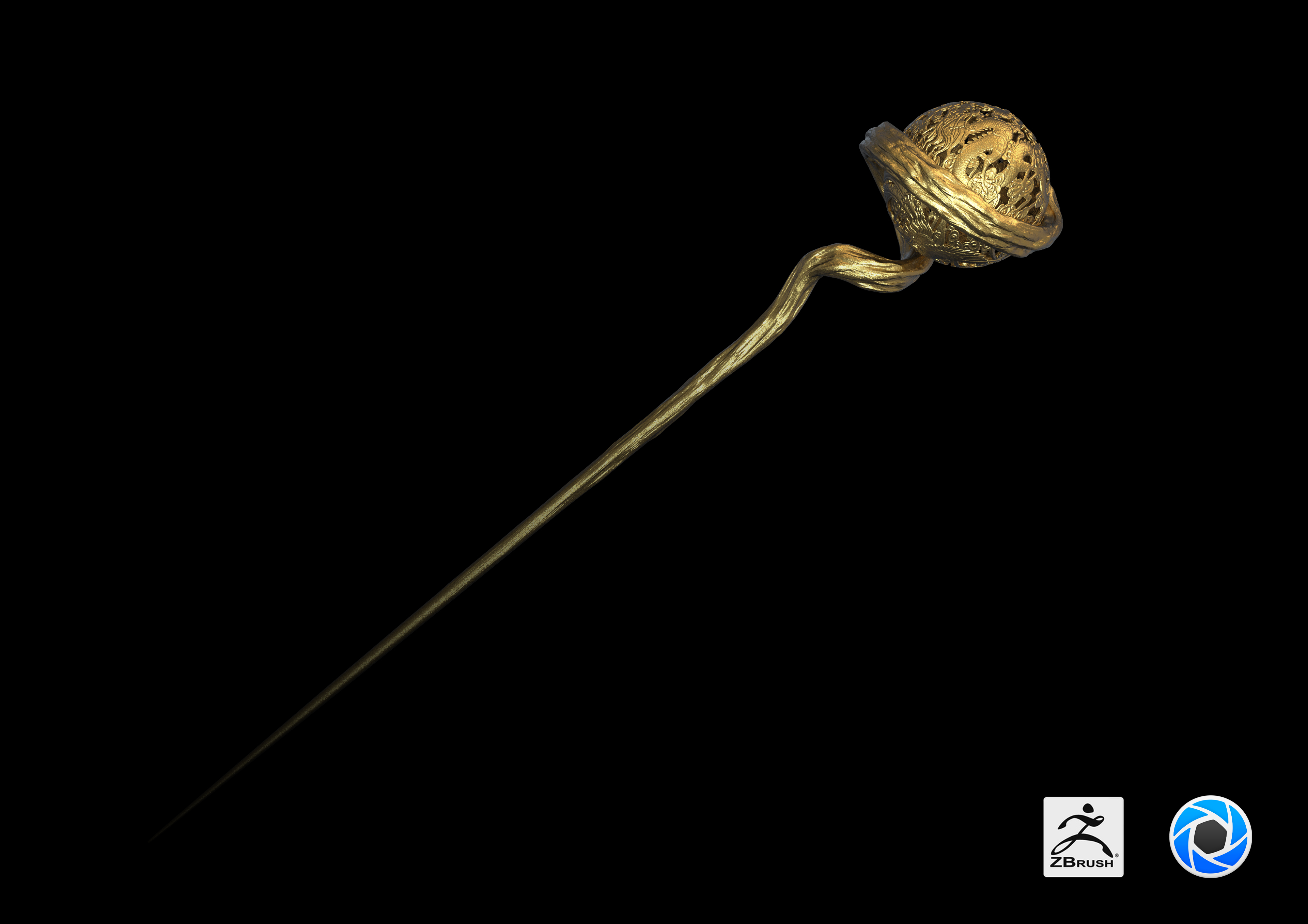 Jewellery，jewelry，Hairpin，Hollowed out，Jewellery，jewelry，Dragon and Phoenix，Hairpin，Zbrush，Hollowed out，Dragon and Phoenix，Zbrush，